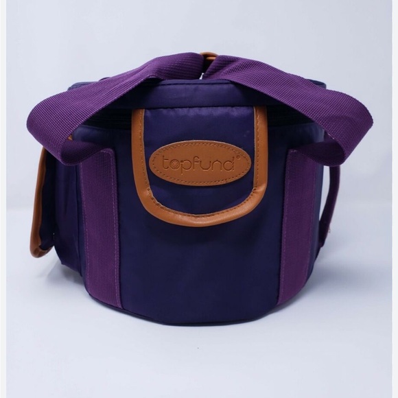 Handbags - Topfoud chakra Purple‎ and Brown heavy duty carryng case